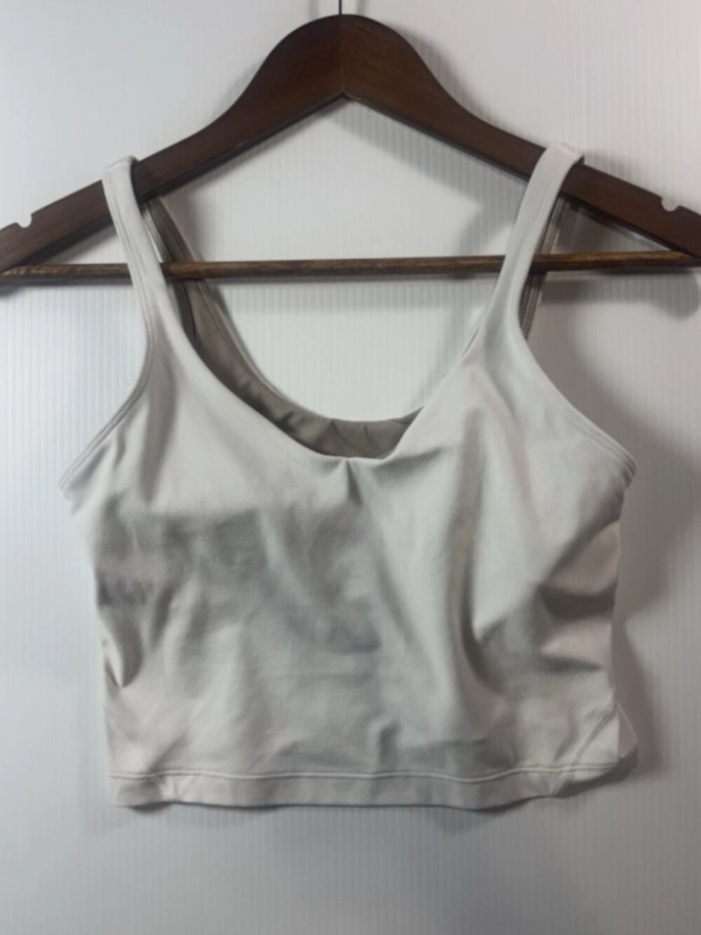 Lululemon Women's Align Tank Top Cropped White Size 6 Athleisure